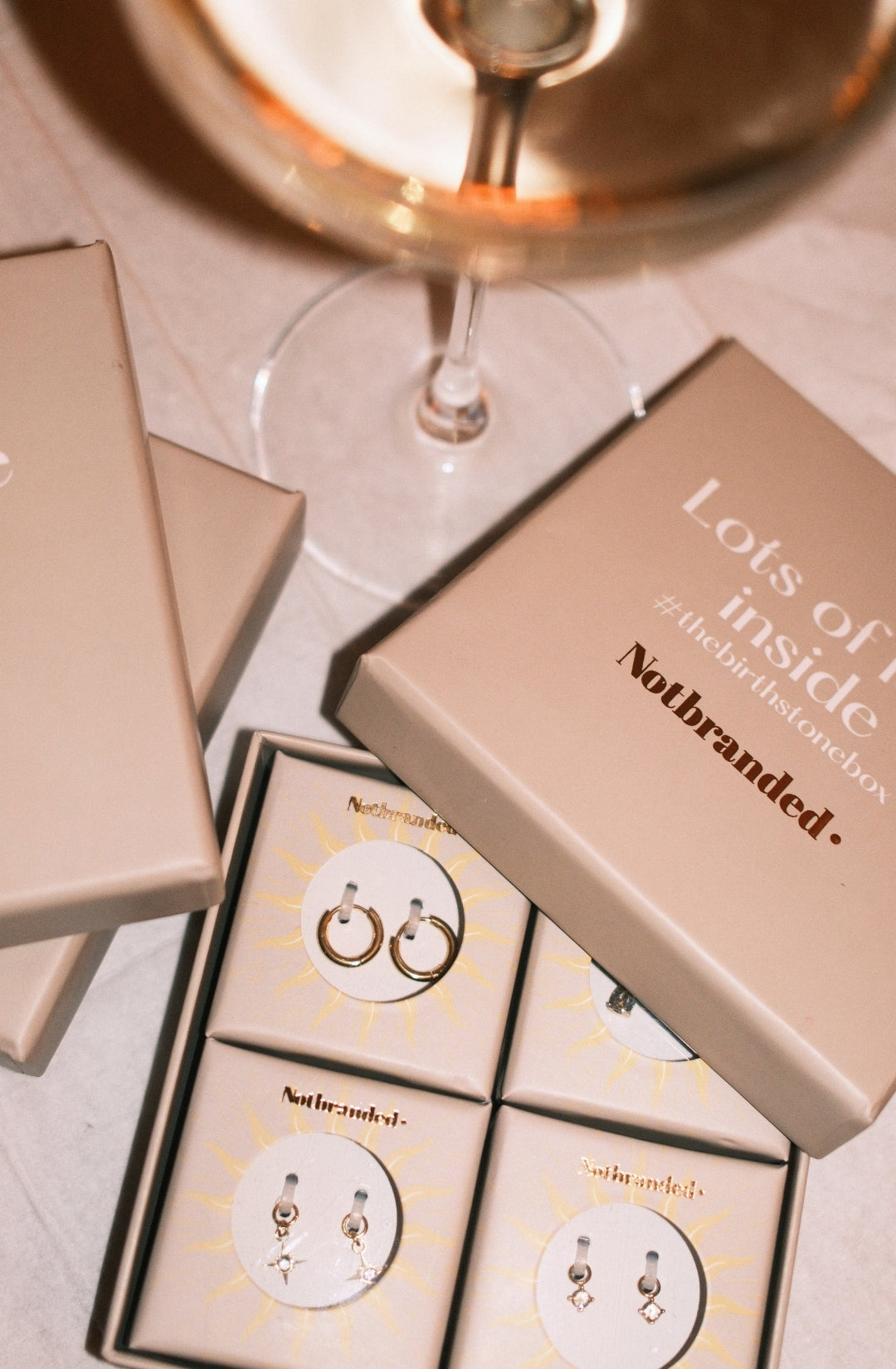 Birthstonebox Ohrringe – Set – Edelstahl