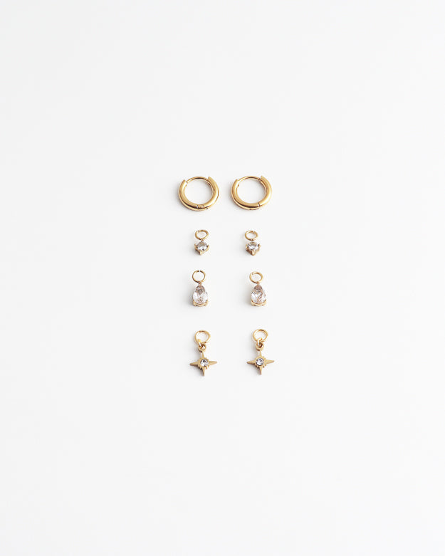 Birthstonebox Ohrringe – Set – Edelstahl