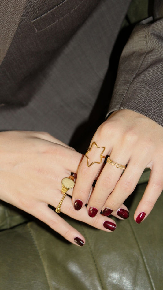 Stella - Anello - Acciaio inossidabile