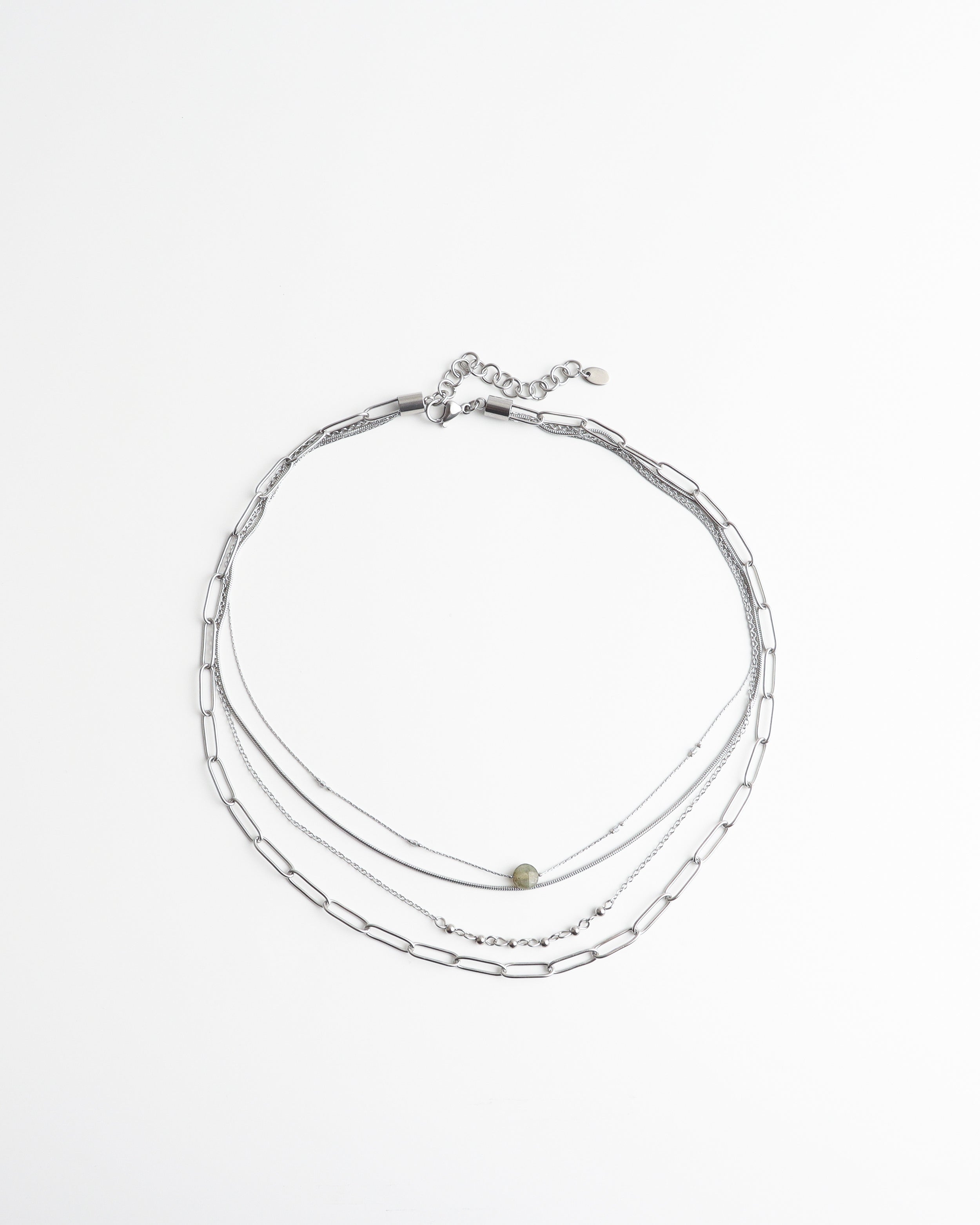 Eloise - Ketting - Natuursteen - Stainless Steel