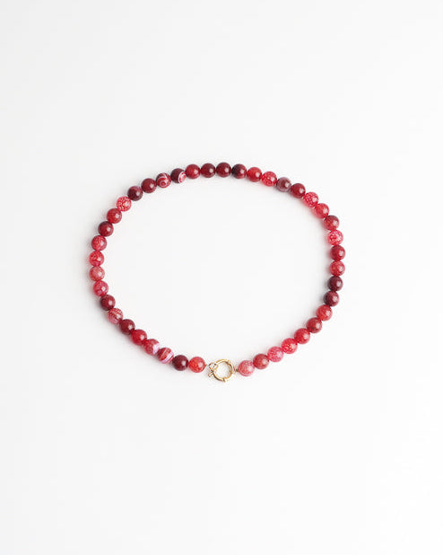 Samira - Halskette - Naturstein - Edelstahl