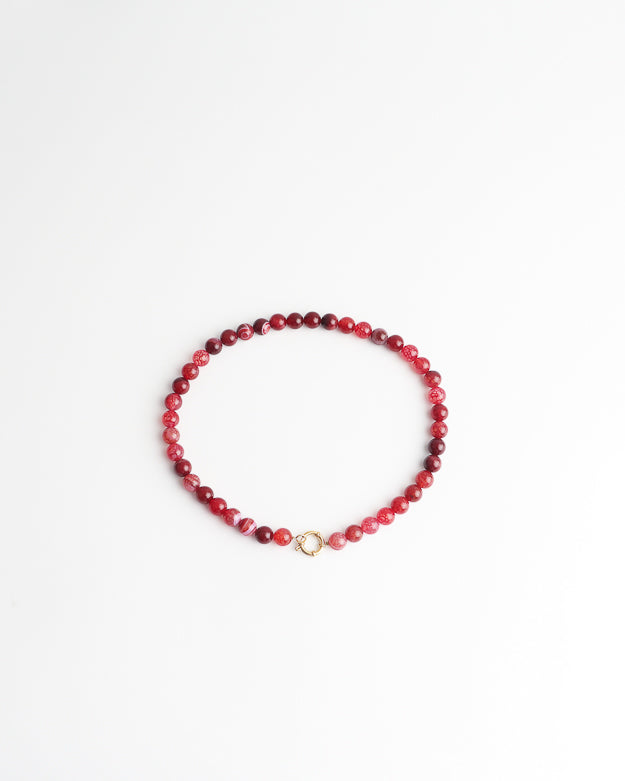 Samira - Halskette - Naturstein - Edelstahl