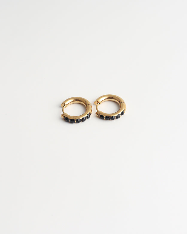 Big Strass Stone - Ohrringe - Edelstahl