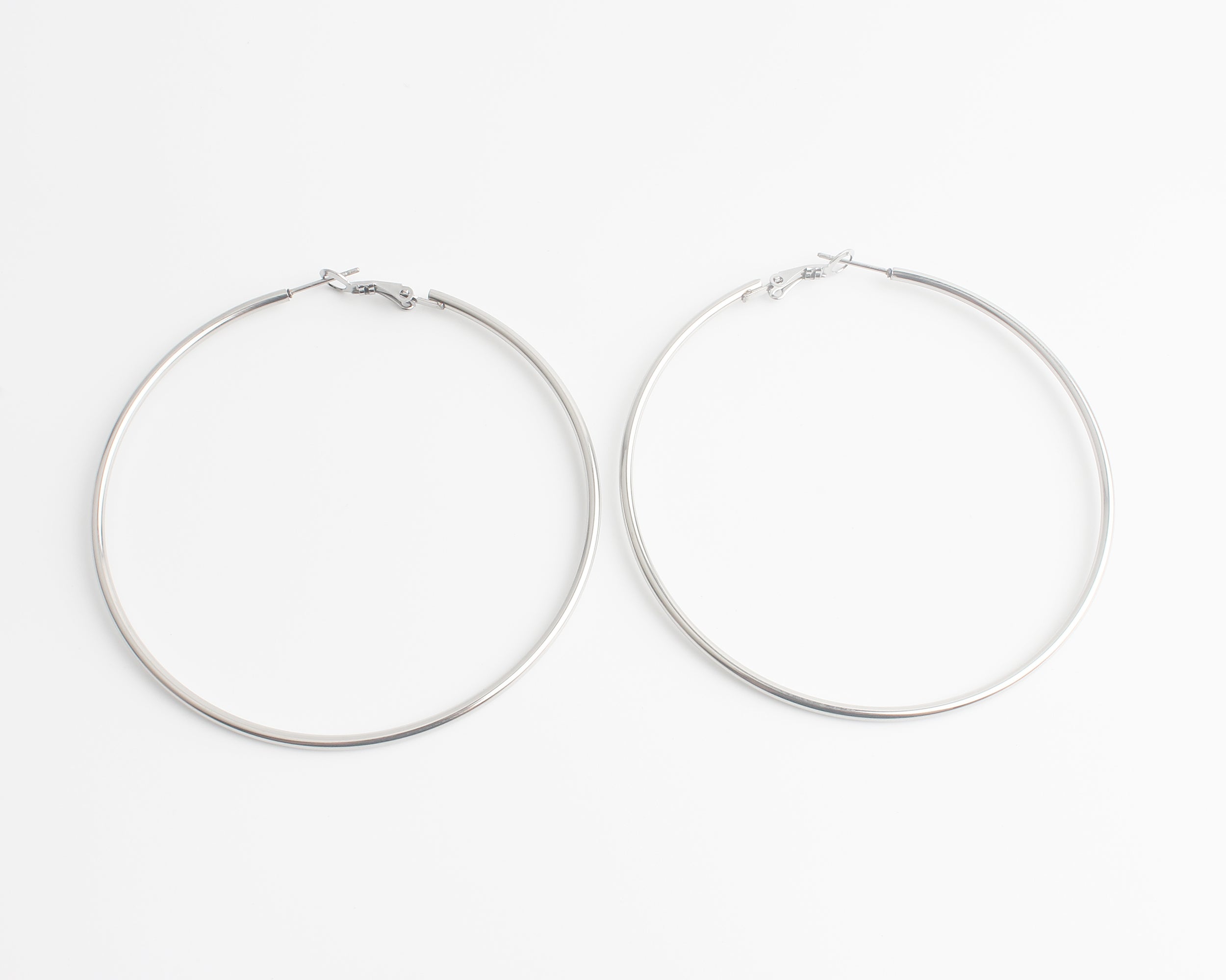 Basic hoops - Pendientes - Acero inoxidable