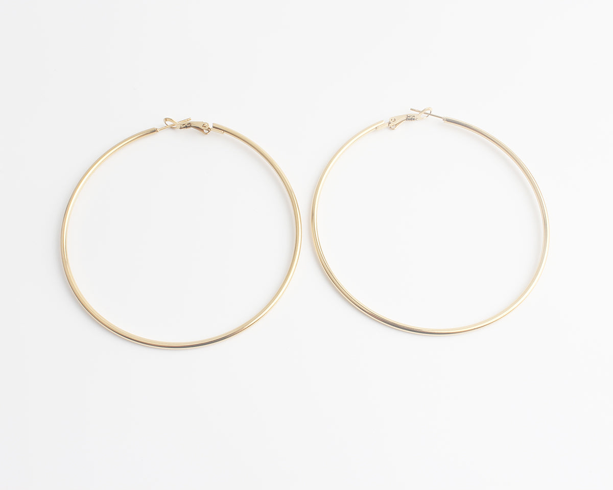 Basic hoops - Pendientes - Acero inoxidable