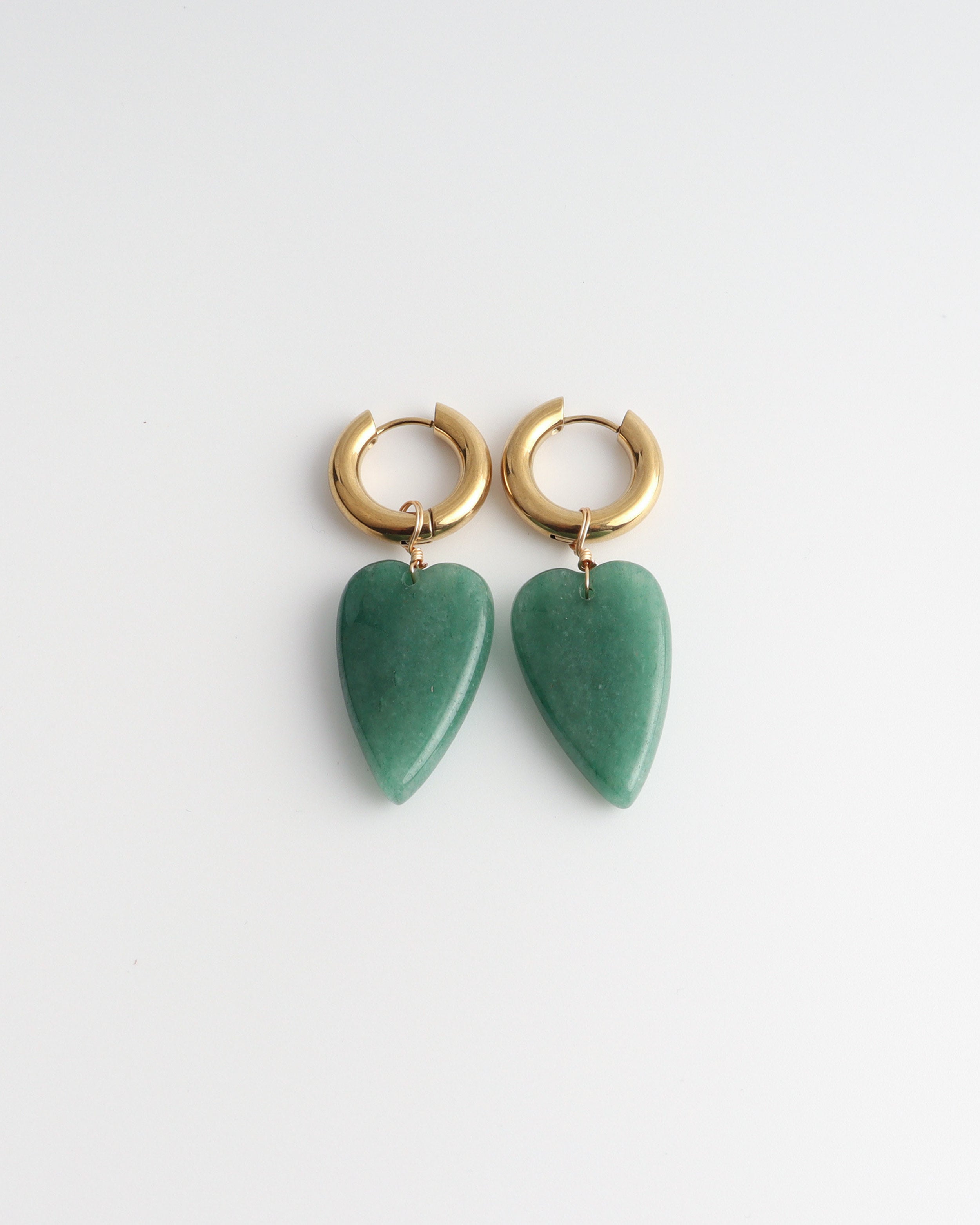Louna - Pendientes - Piedra natural - Acero inoxidable