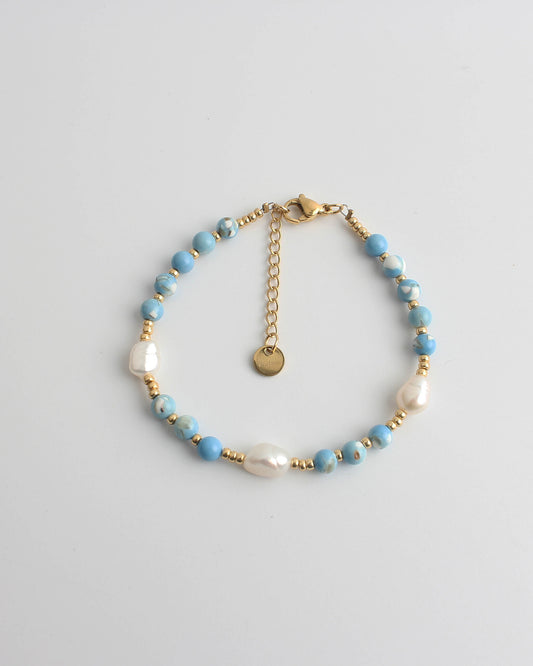 Kira - Armband - Naturstein - Edelstahl 