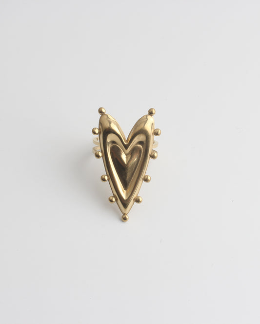 Layers of love - Ring - Edelstahl - Verstellbar