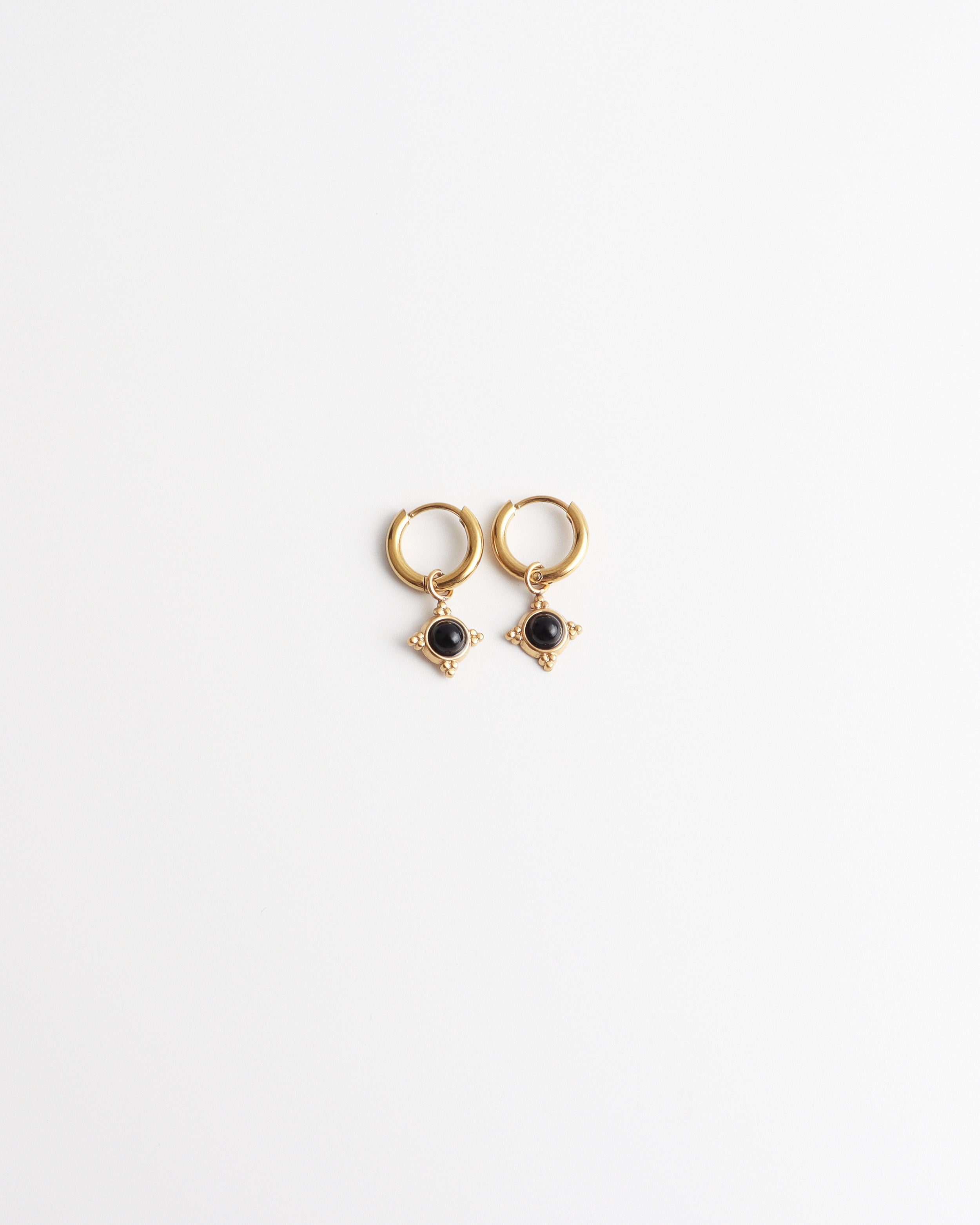 Estelle - Pendientes - Piedra natural - Acero inoxidable