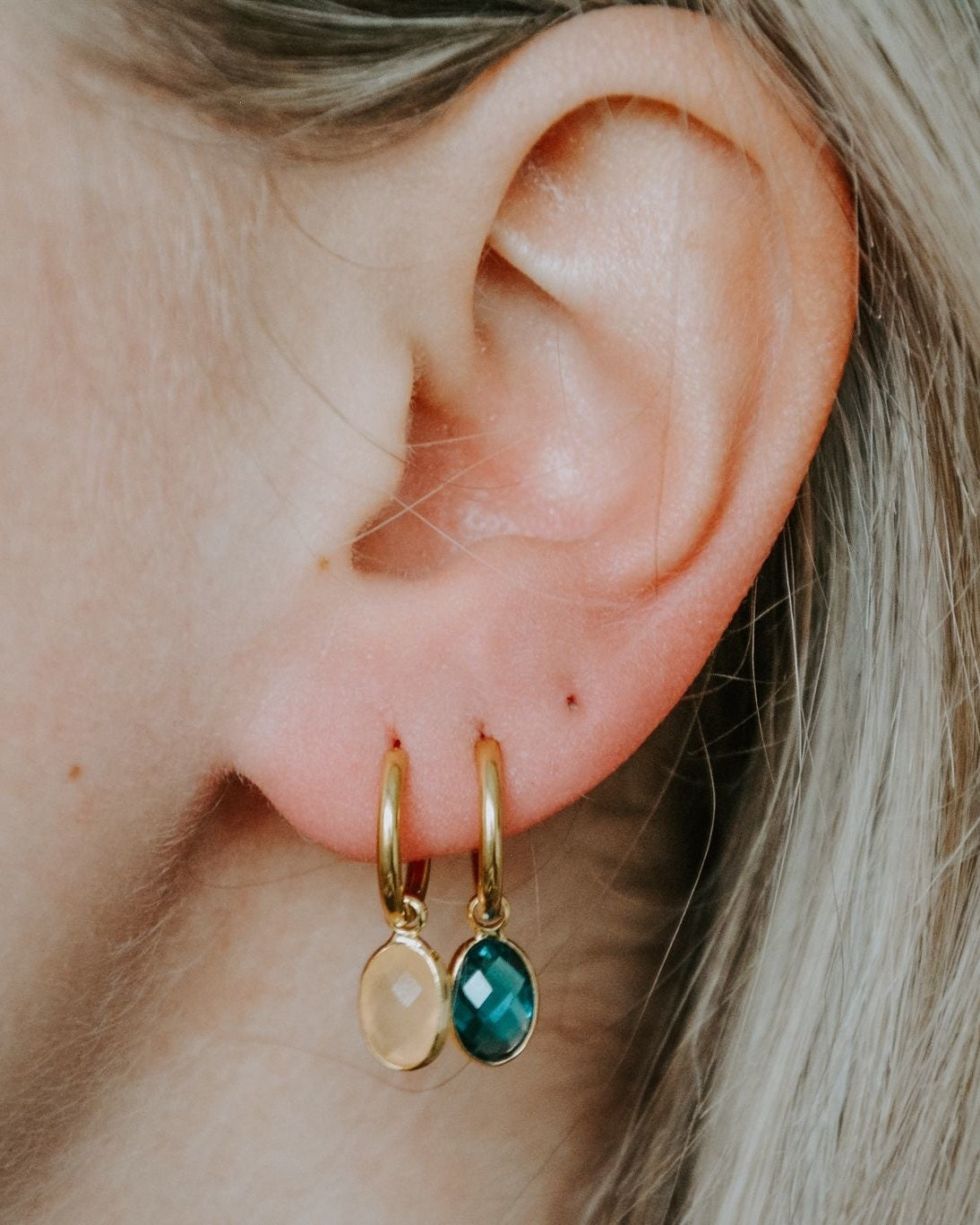 Oval Dana - Oorbellen - Stainless Steel