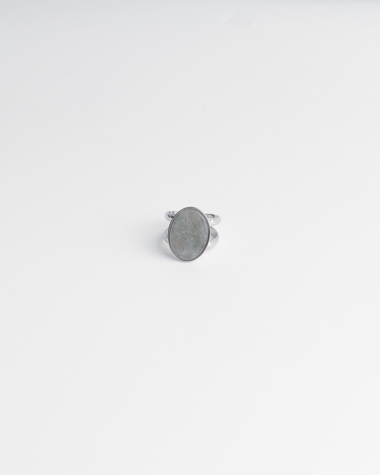 Layla - Bague - Acier inoxydable - Ajustable - Pierre naturelle