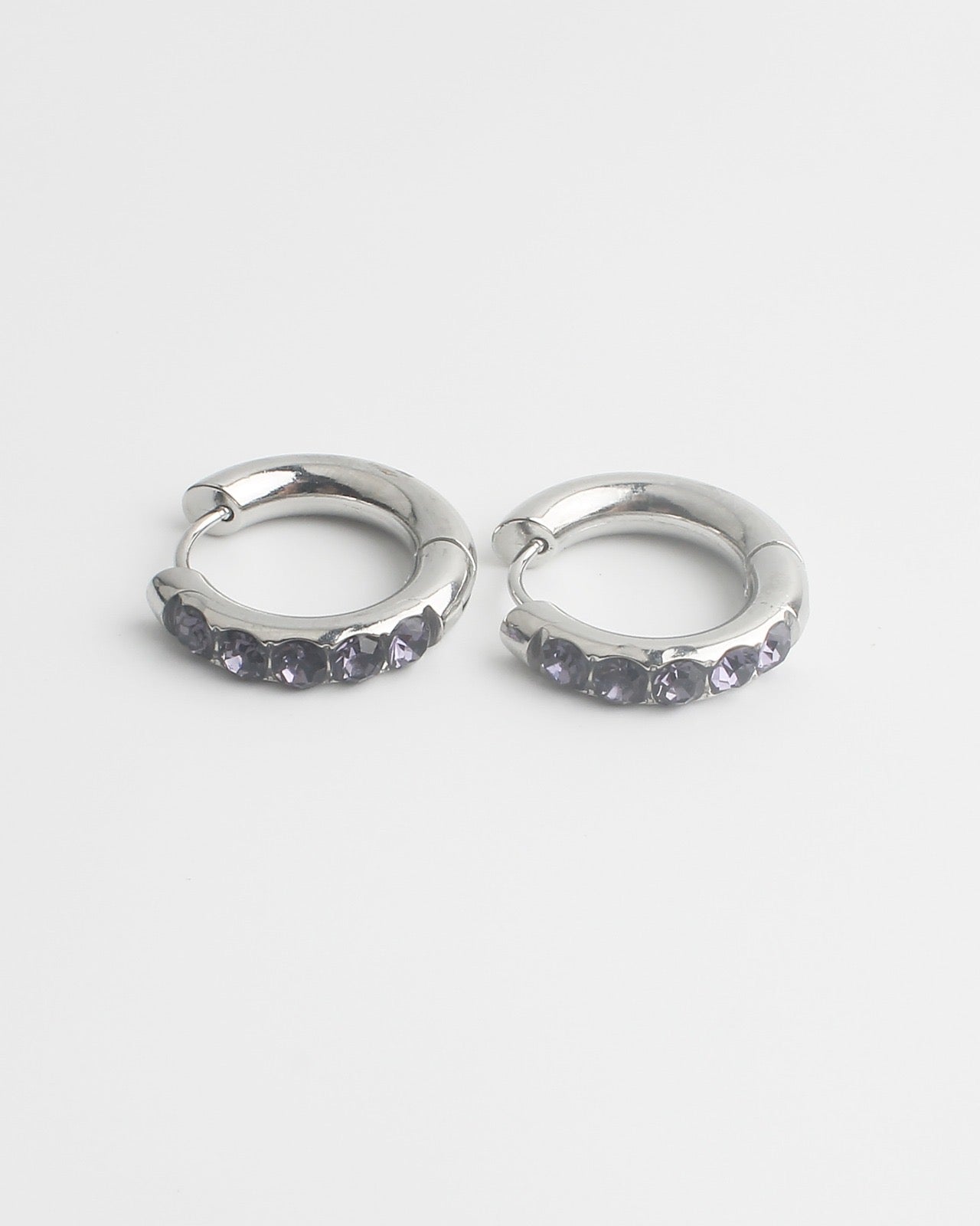 Big Strass Stone - Ohrringe - Edelstahl