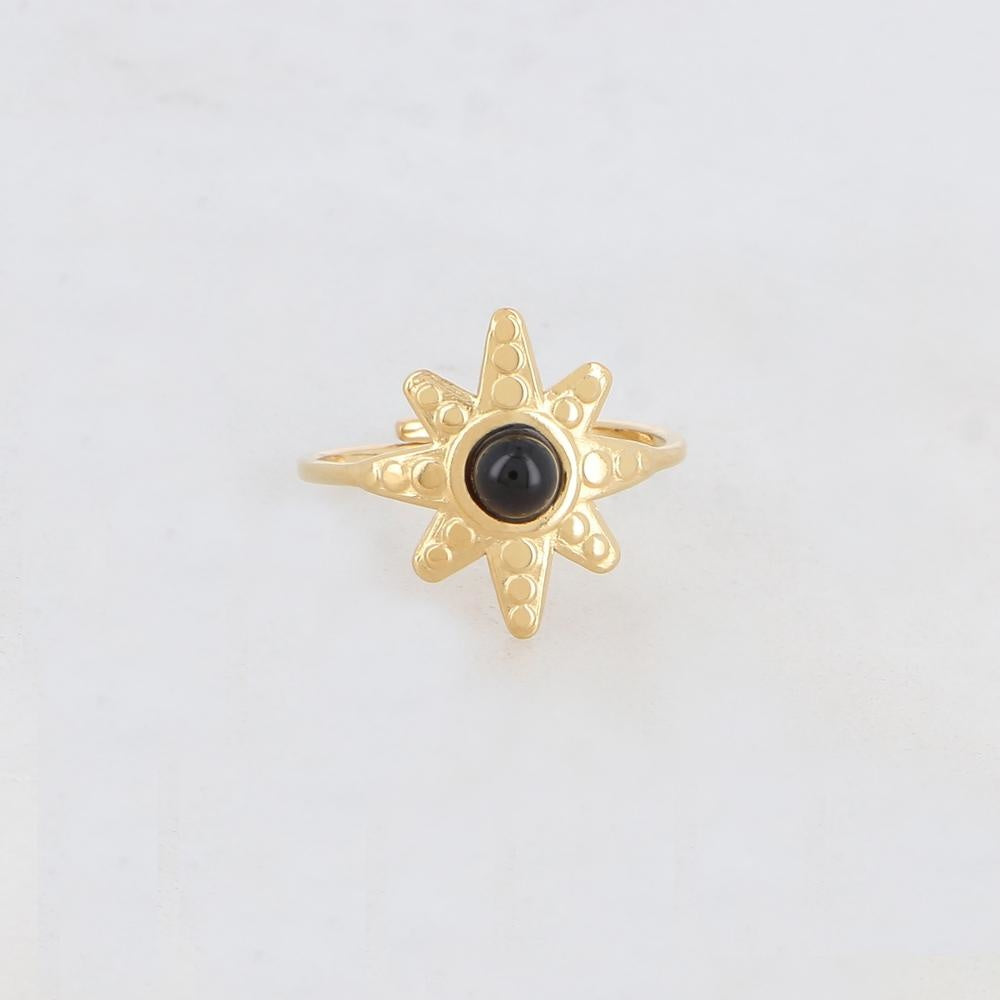 Stars - Ring - Edelstahl - verstellbar