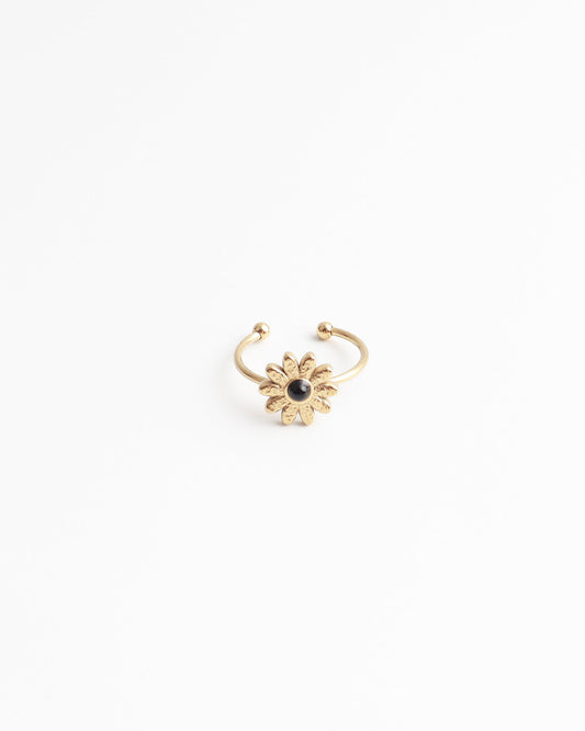 Margherita - Anello - Pietra naturale - Acciaio inossidabile - Regolabile