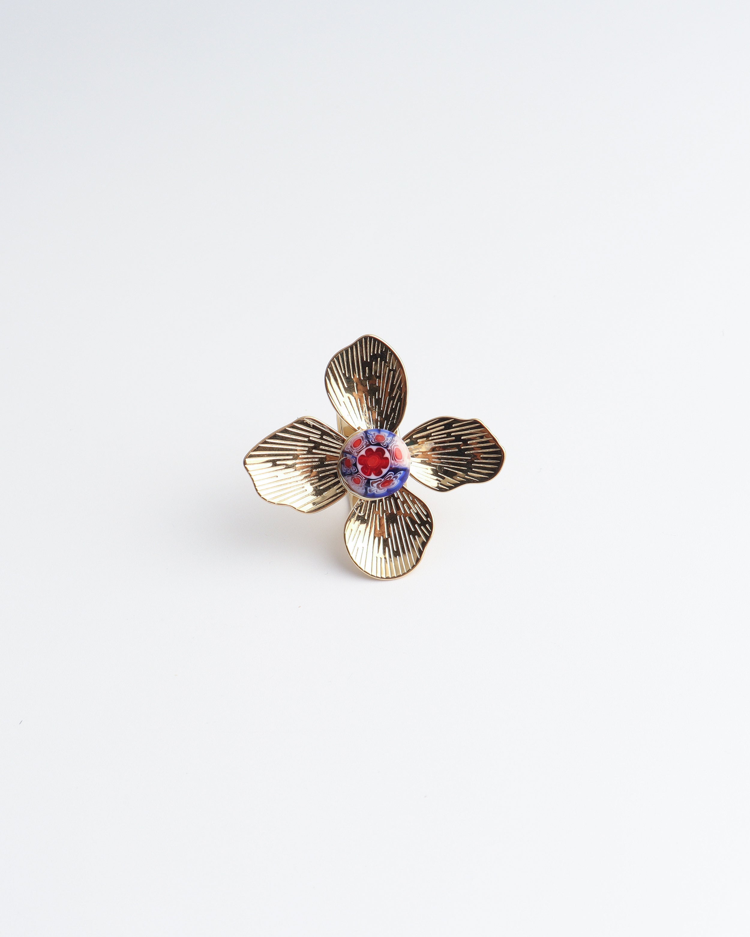 Mega Flower - Anillo - Acero inoxidable - Ajustable