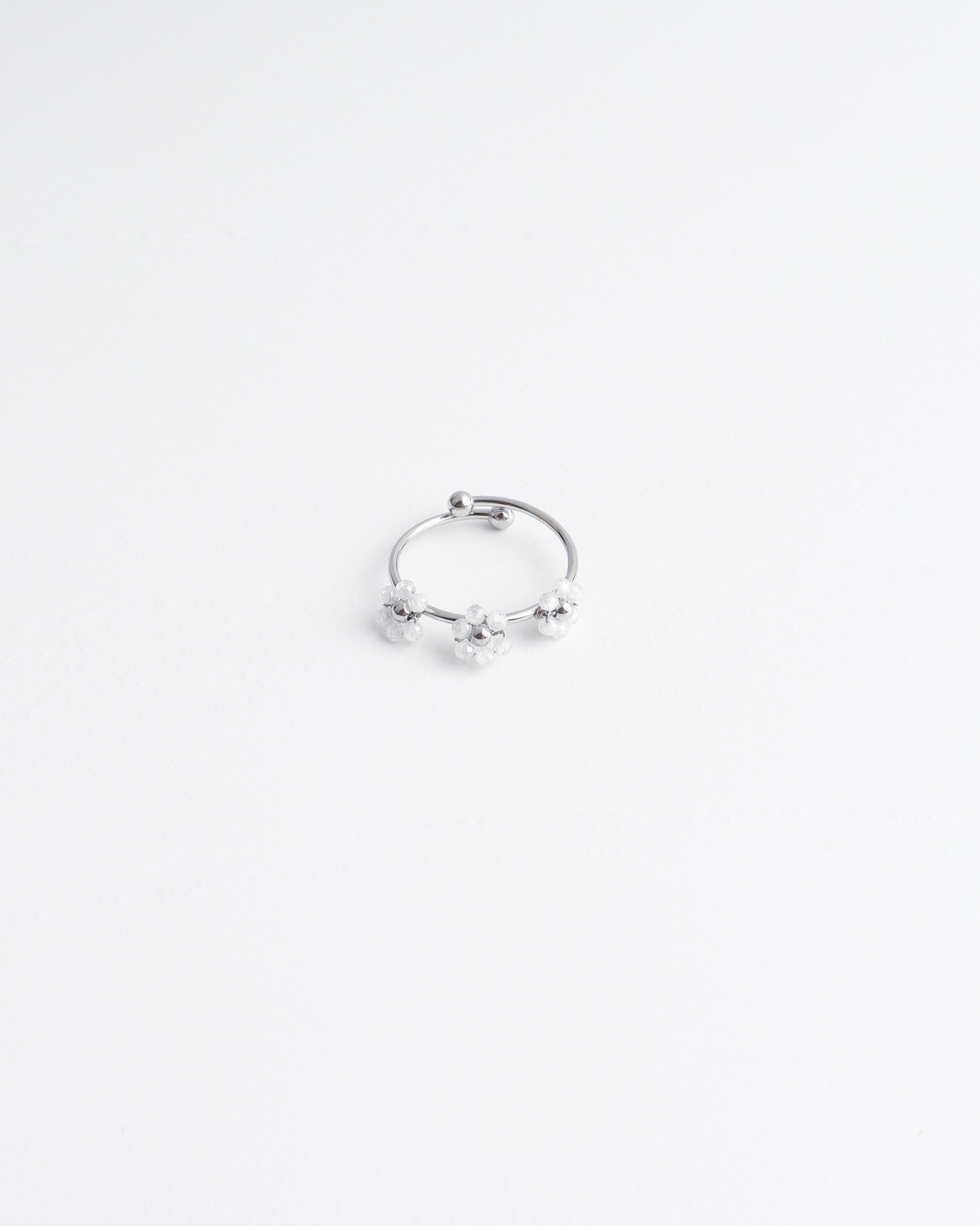Camelia- Ring - Stainless Steel - Adjustable