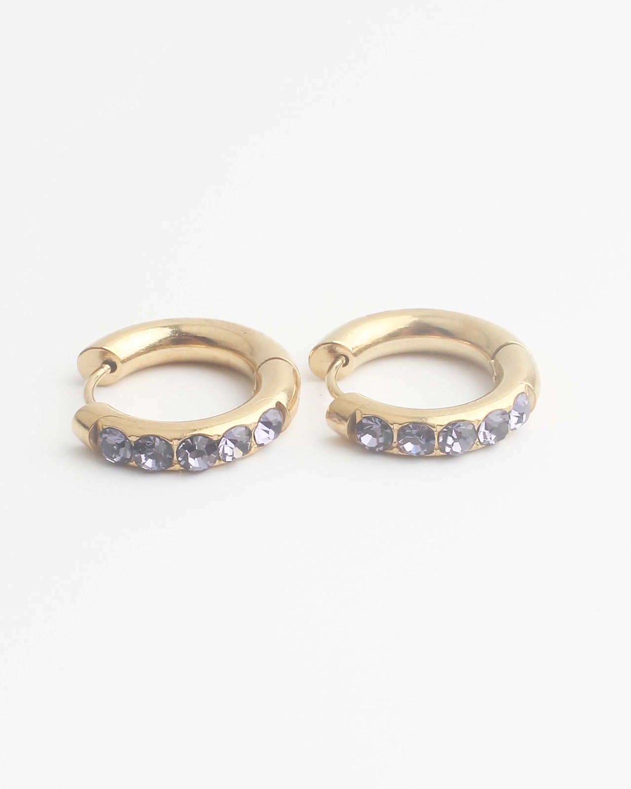 Big Strass Stone - Ohrringe - Edelstahl