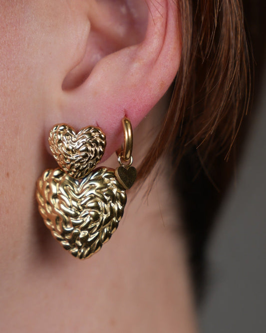 Little Heart - Boucles d'oreilles - Acier inoxydable