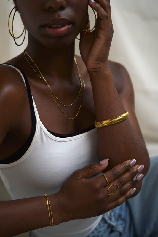 Minimalistic - Necklace - 2 Layer - Stainless Steel