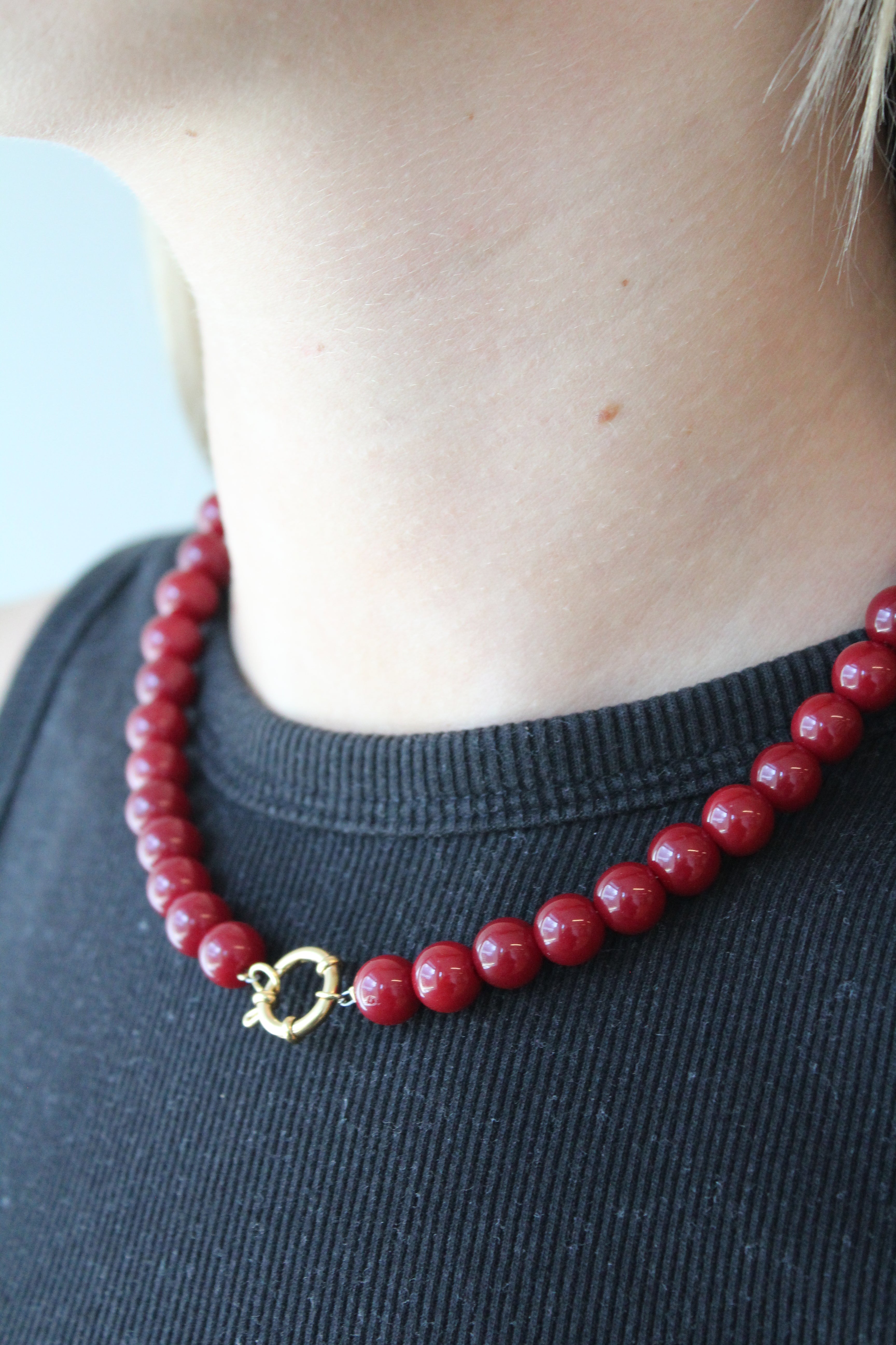 Samira - Halskette - Naturstein - Edelstahl