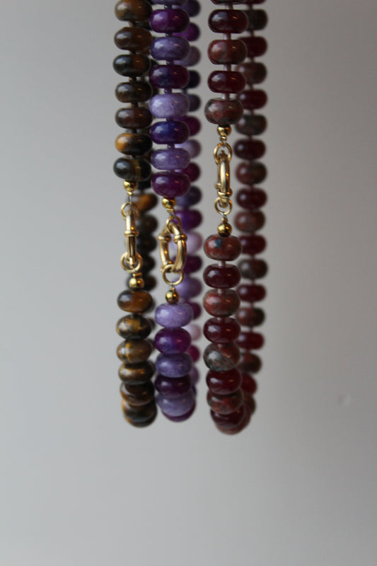 Clarisa - Ketting - Natuursteen - Stainless Steel