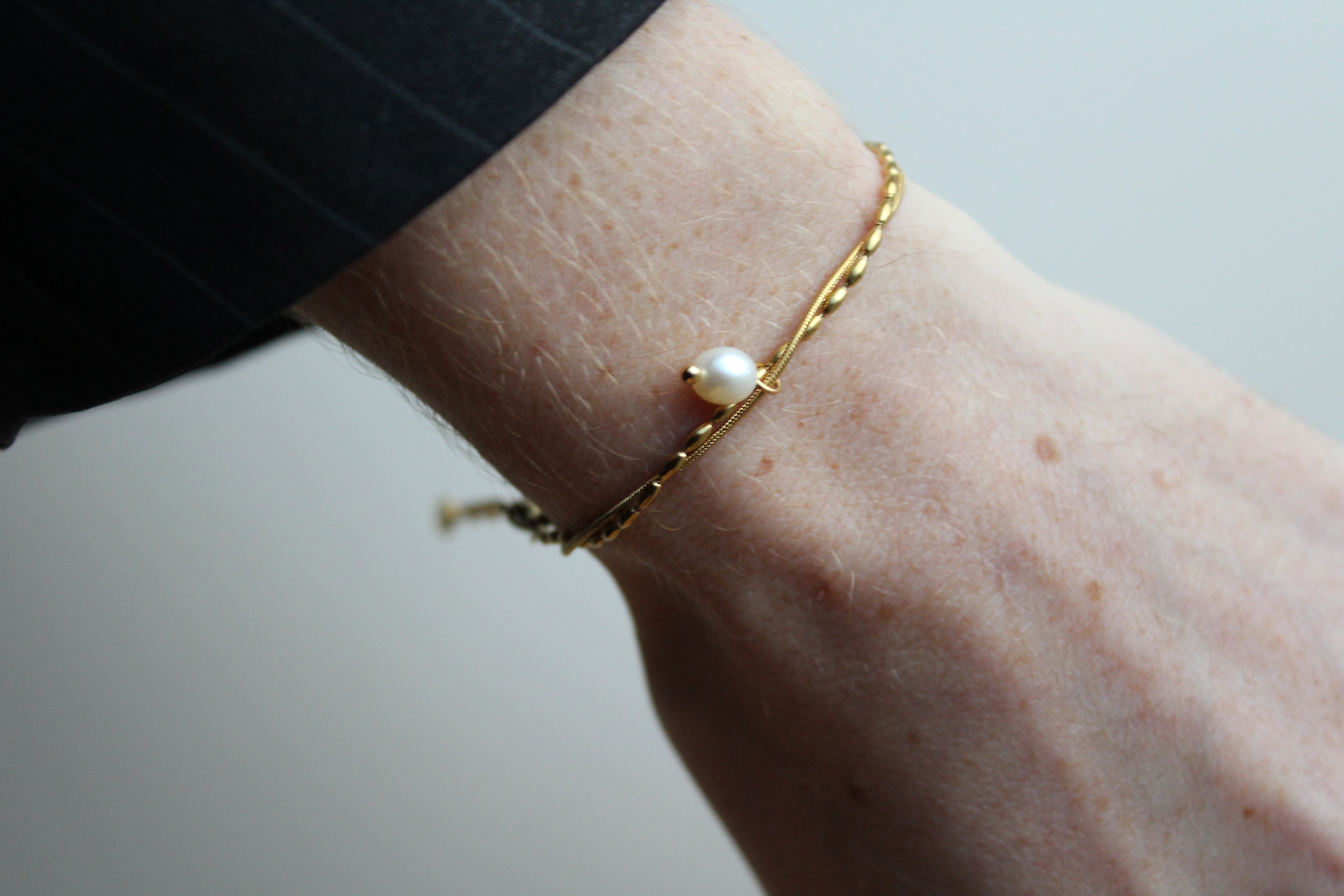 Minimalistic Pearl - Bracciale - Acciaio inossidabile