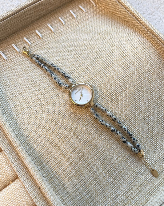 Noelia - Uhr – Naturstein - Edelstahl