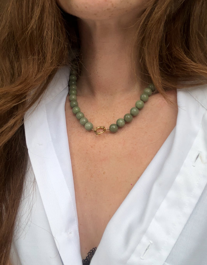 Samira - Halskette - Naturstein - Edelstahl