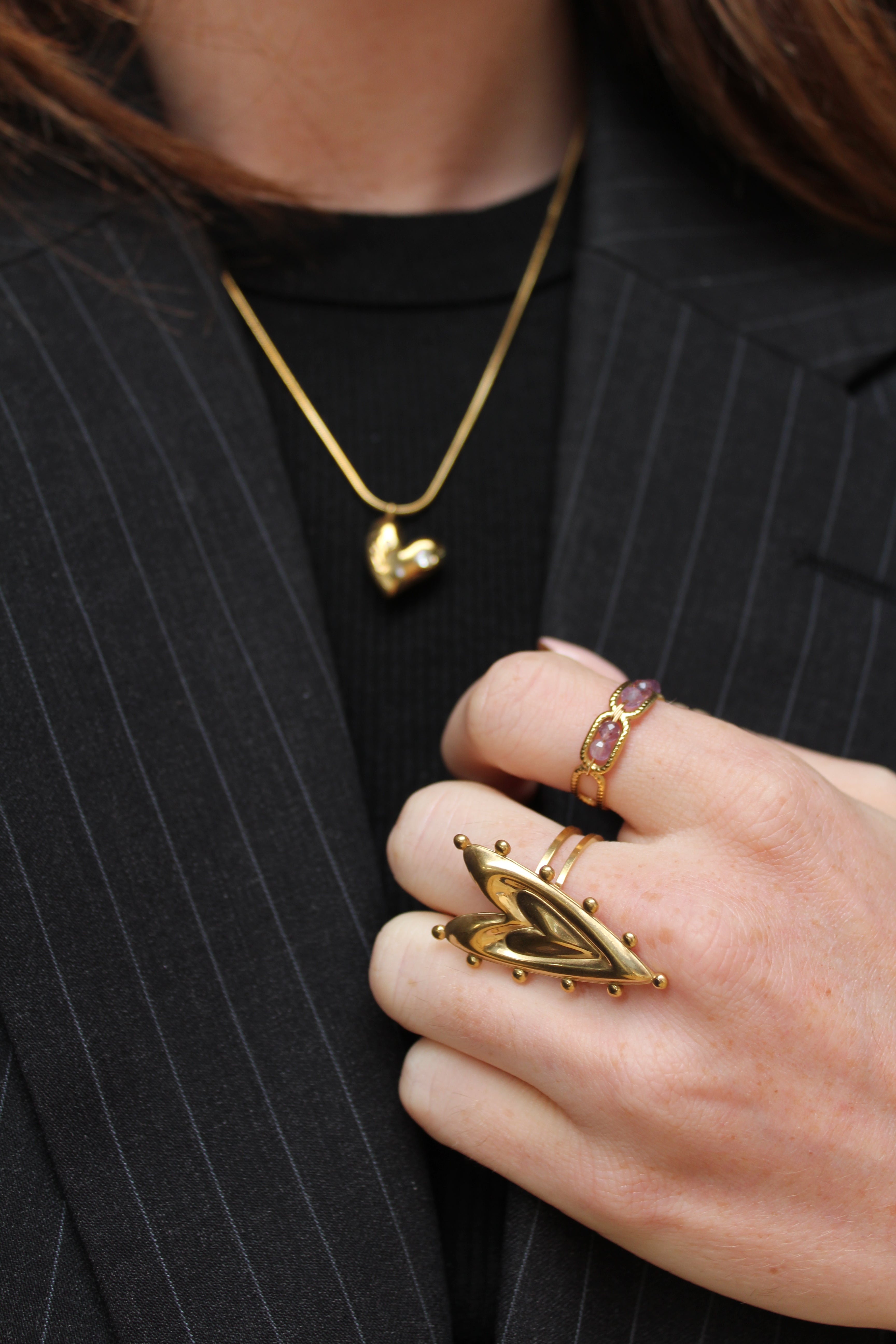 Layers of love - Anillo - Acero inoxidable - Ajustable