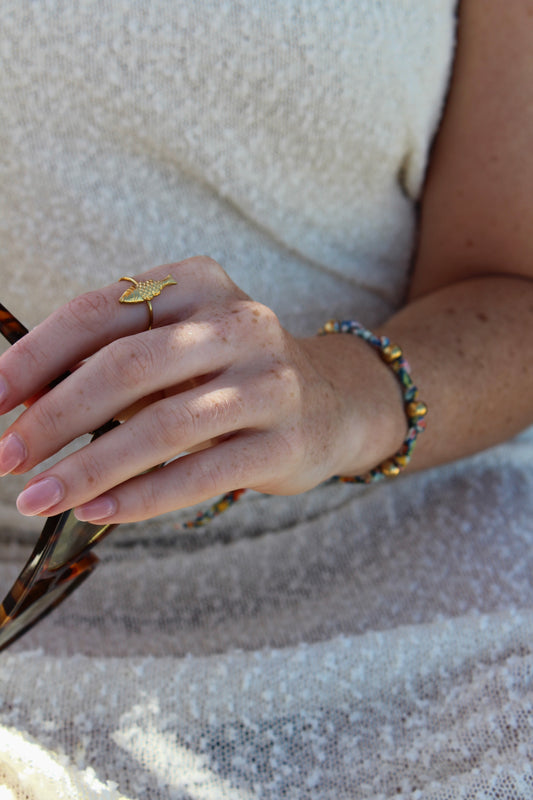 Pesce - Anello - Acciaio inossidabile - Regolabile