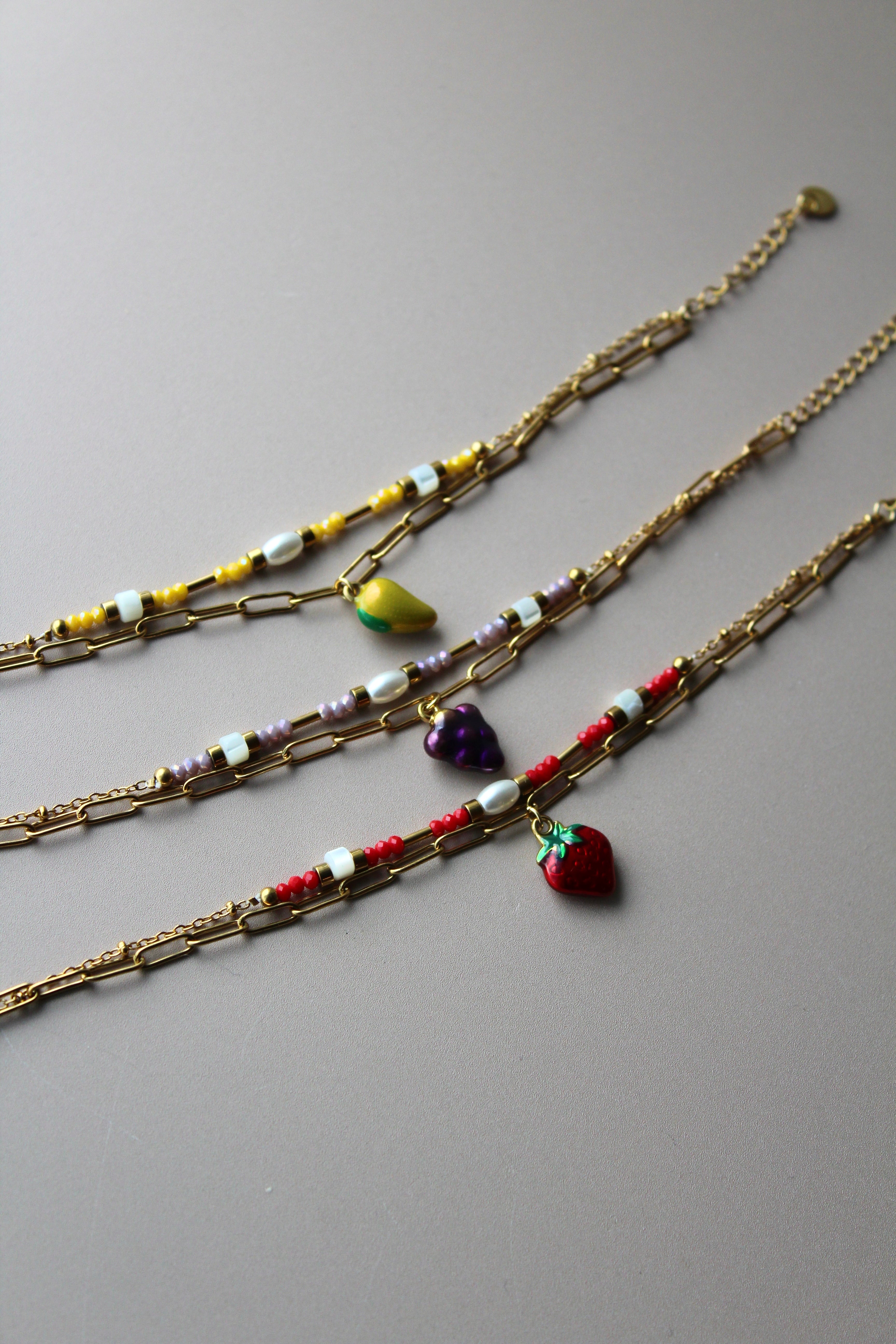 Fruity Strawberry - Bracelet - Acier inoxydable