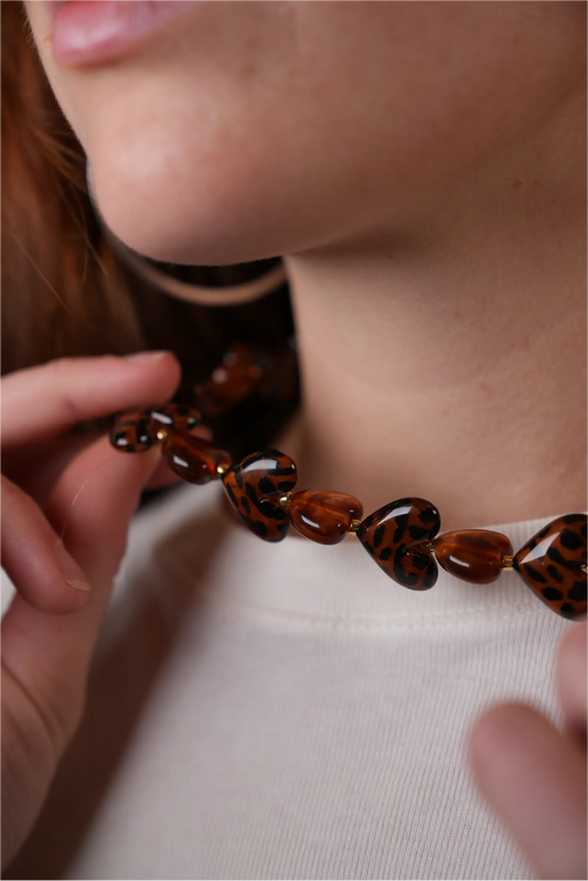 Panther heart - Ketting - Stainless Steel