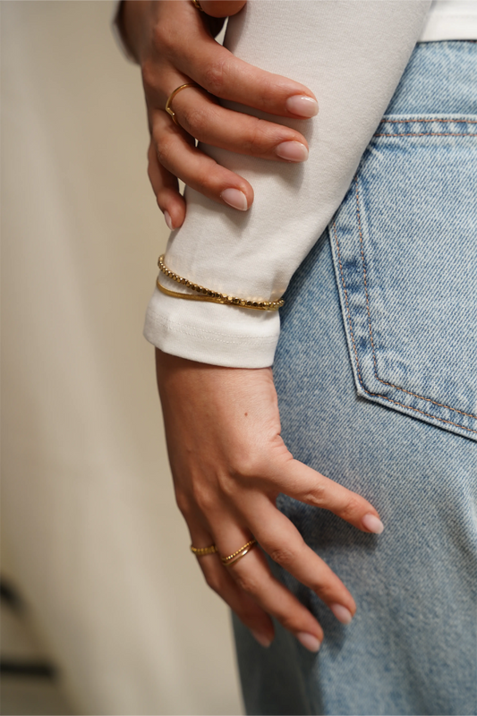 Fleeky Snake - Bracelet - Stainless Steel