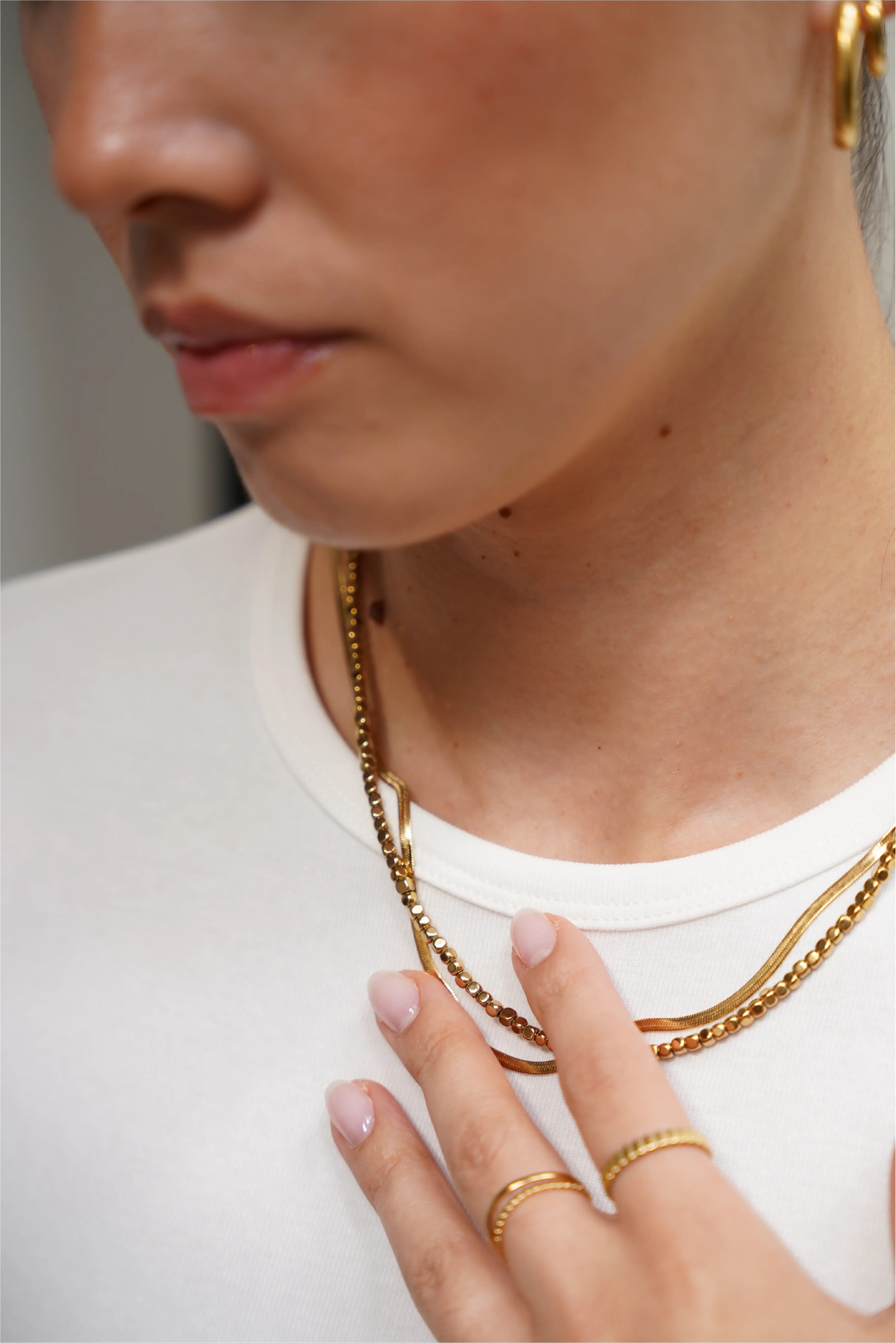 Round Circle - Necklace - Stainless Steel