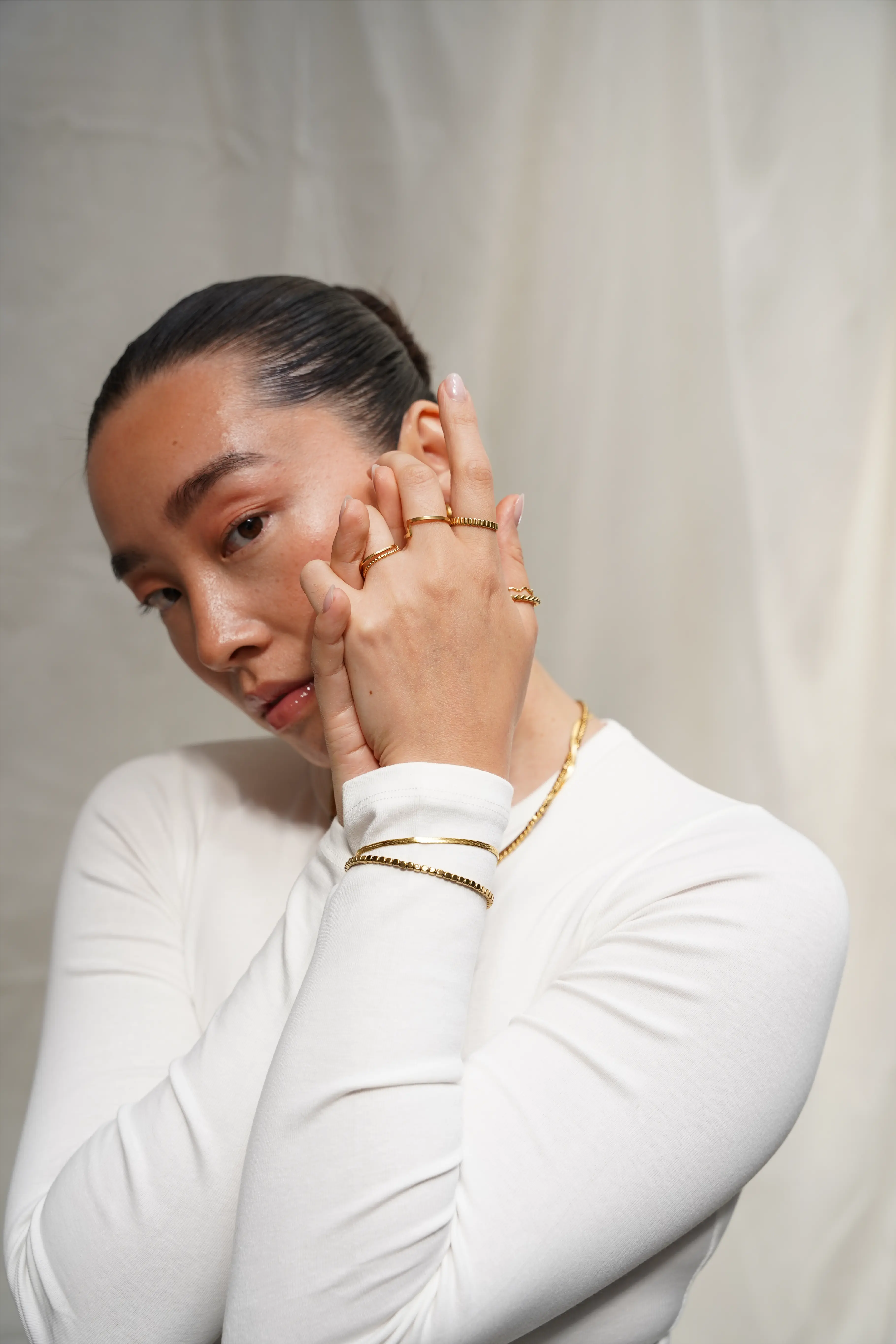 Round Circle - Bracciale - Acciaio inossidabile