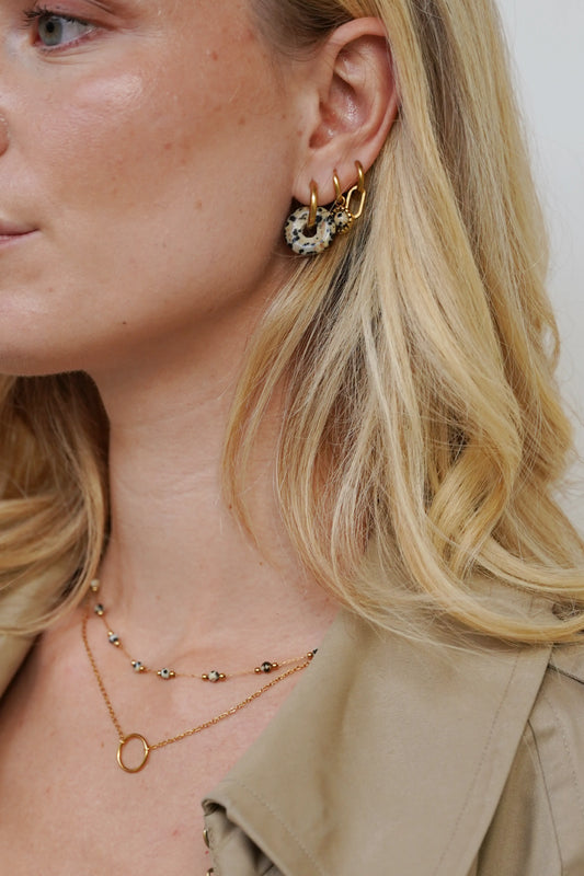 Tara - Pendientes - Piedra natural - Acero inoxidable