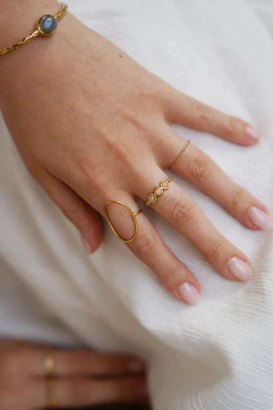 Basic Twist - Ring - Edelstahl - verstellbar