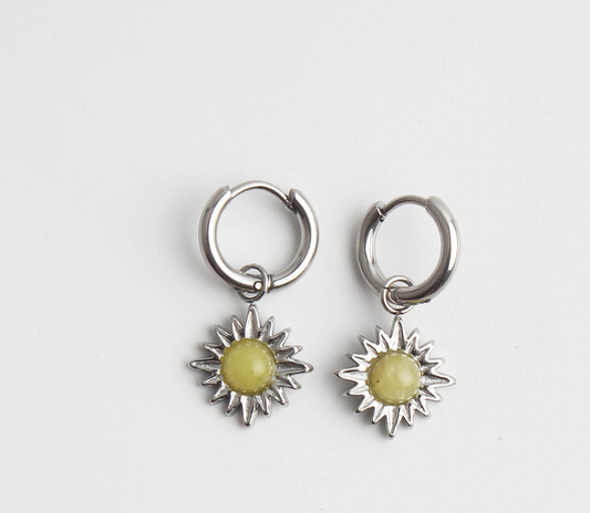 Louelle - Ohrringe - Naturstein - Rostfreier Stahl