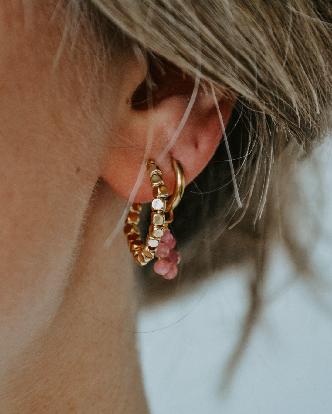 Tiny Flower - Pendientes - Acero inoxidable