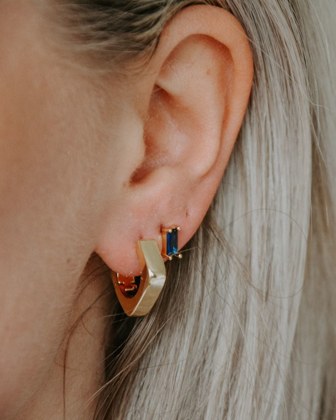 Diamond - Studs - Pendientes - Chapados