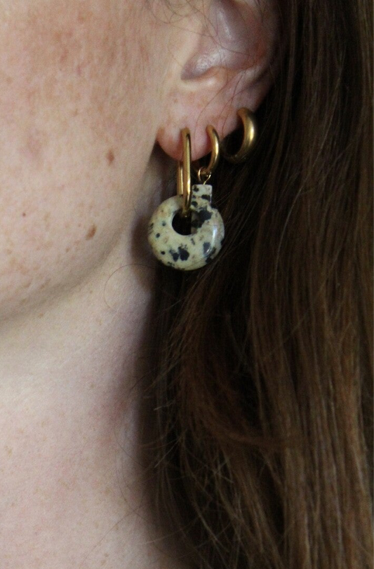 Dora - Orecchini - Pietra naturale - Acciaio inossidabile