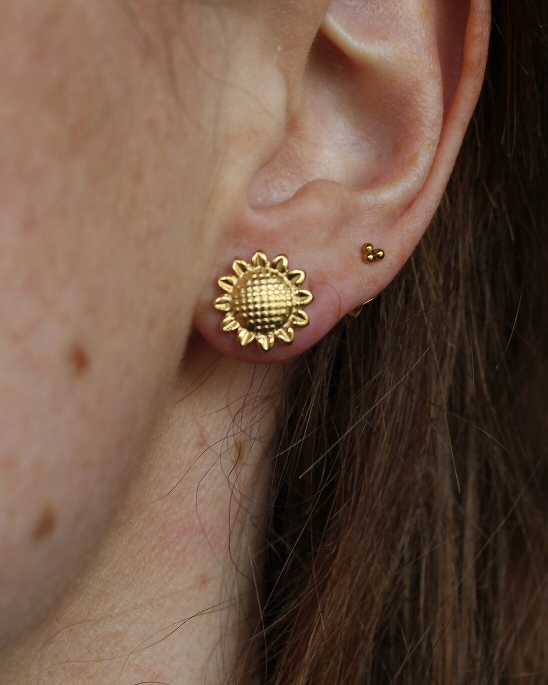 Sunny Flower - Stud - Orecchini - Acciaio inossidabile