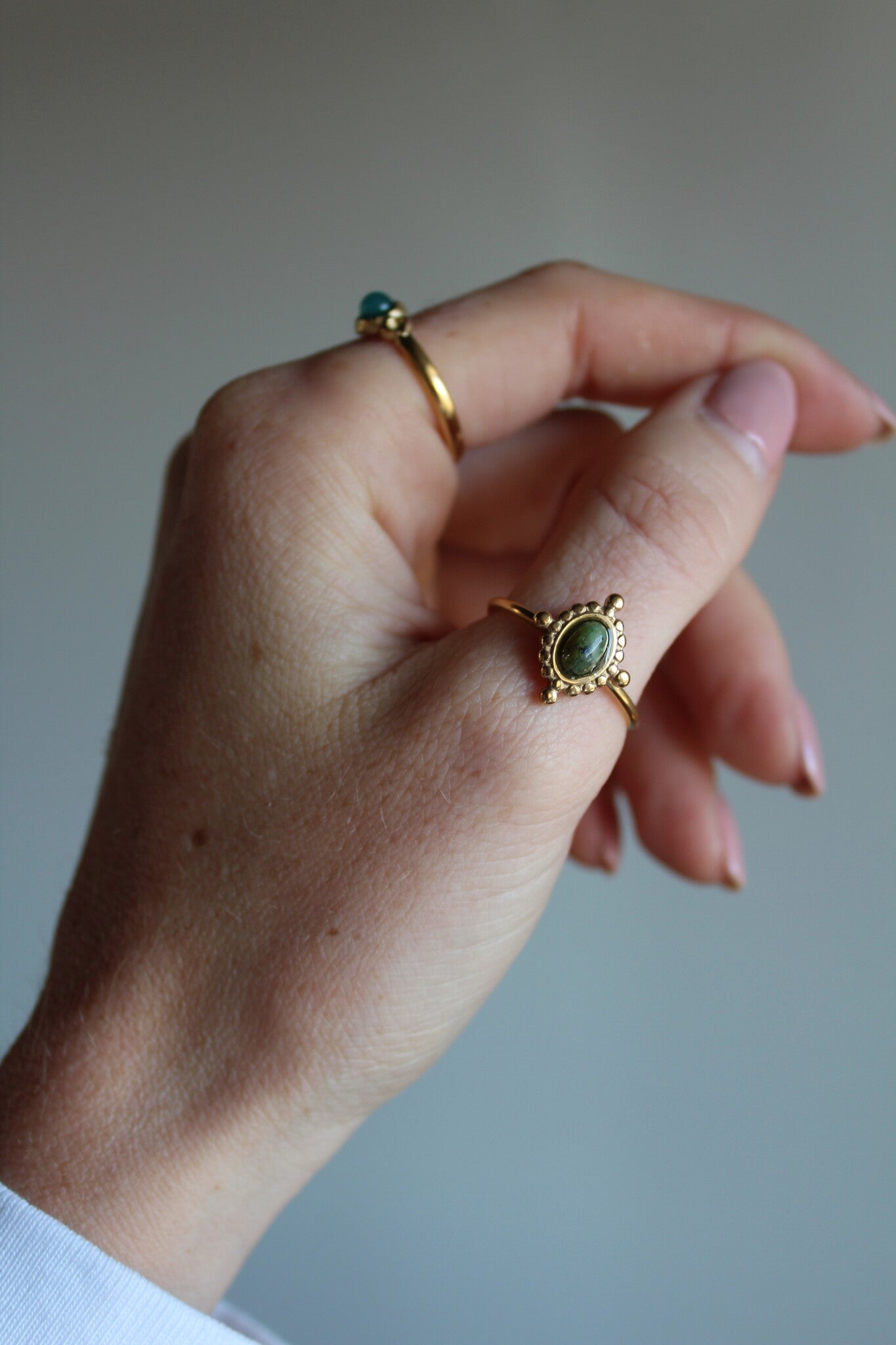 Jolene - Ring - Natural Stone - Stainless Steel