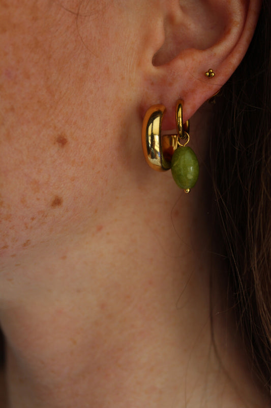 Freyde - Orecchini -  Pietra naturale -Acciaio inossidabile