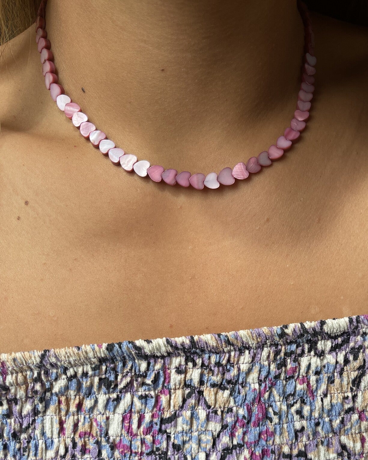 Heart To Heart - Collier - Pierre naturelle - Acier inoxydable