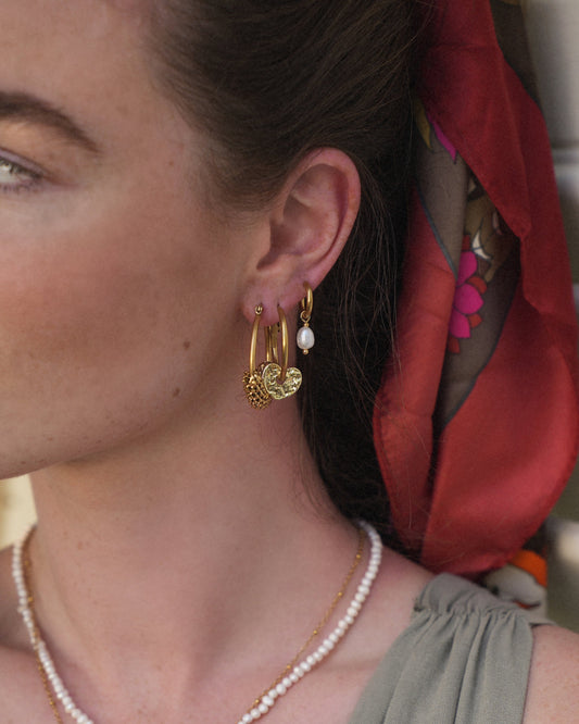 Classy Hoops - Pendientes - Acero inoxidable