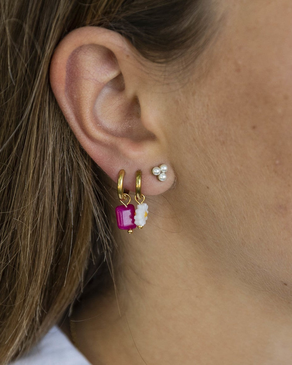 Pearl simplicité - Studs - Boucles d’oreilles - Acier inoxydable